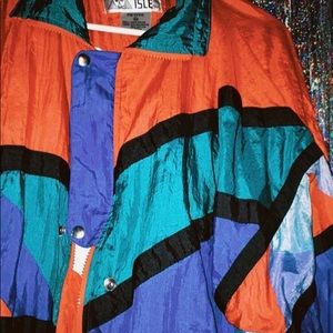 VINTAGE WINDBREAKER — color block